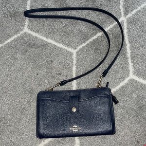 Navy blue coach crossbody
